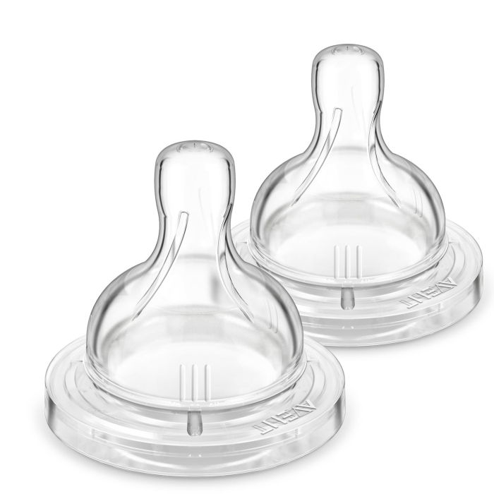Philips AVENT / Соска Anti-colic быстрый поток от 6 мес+, 2 шт., поток 4/4, SCY764/02